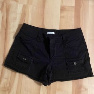 Black Cargo Shorts